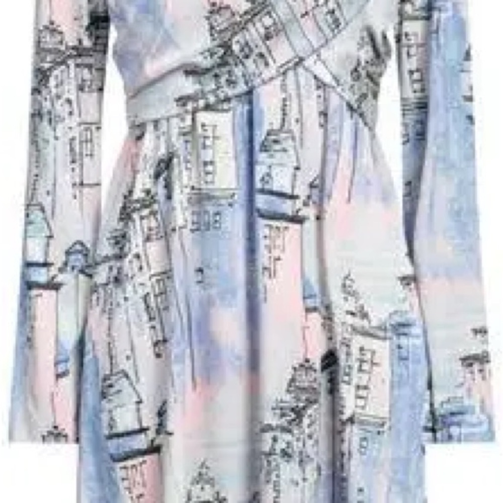Sies Marjan Blue and Pink Mini Dress